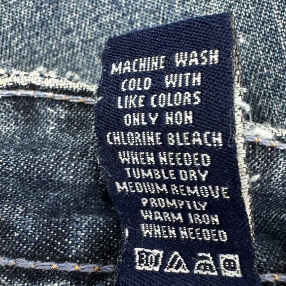 American Eagle Vintage Y2K Boho Western Denim Pencil Skirt Women's Size 2 - Picture 6 of 6